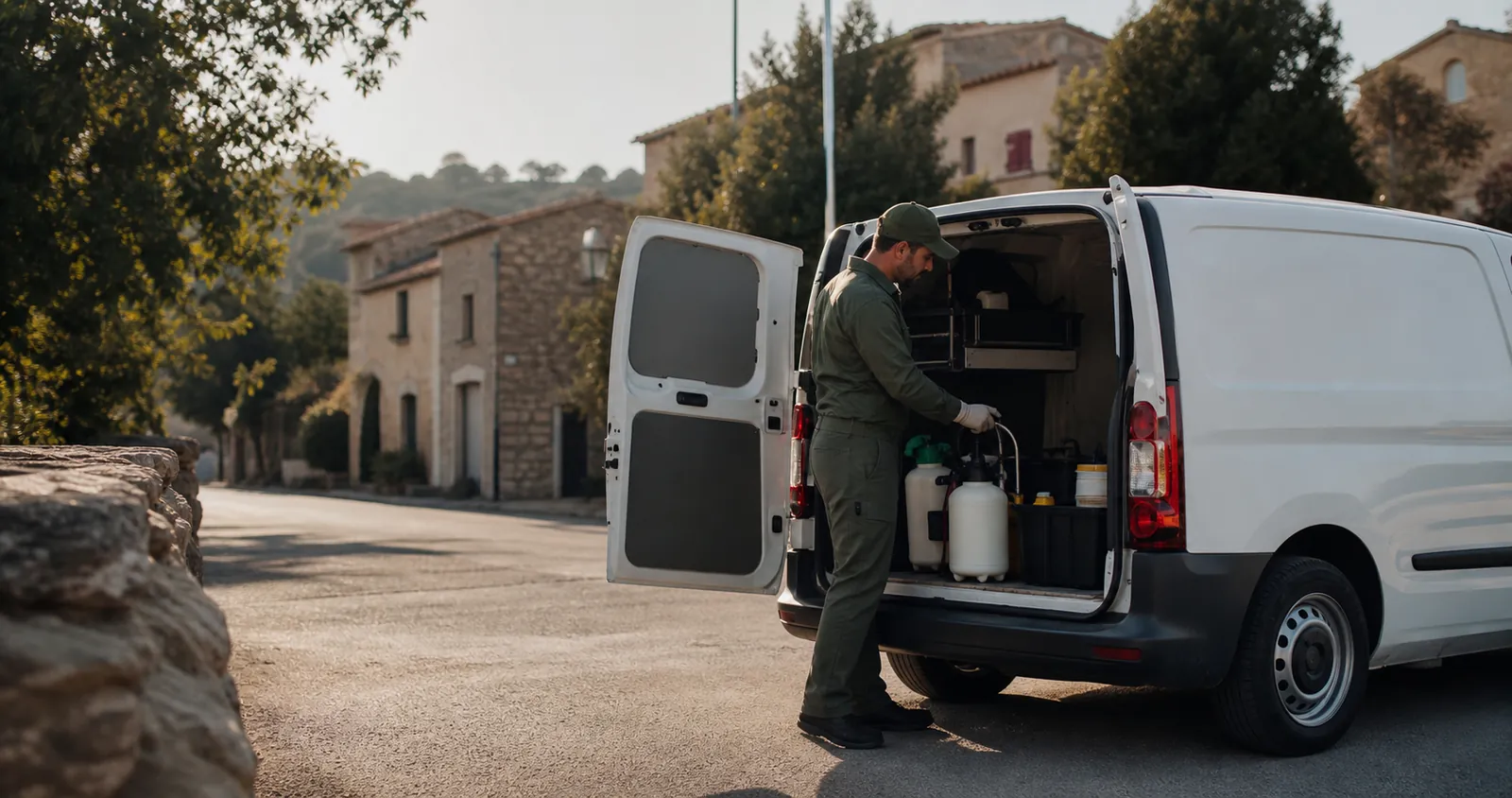 Empresa de control de plagas trabajando en Llinars del Vallès